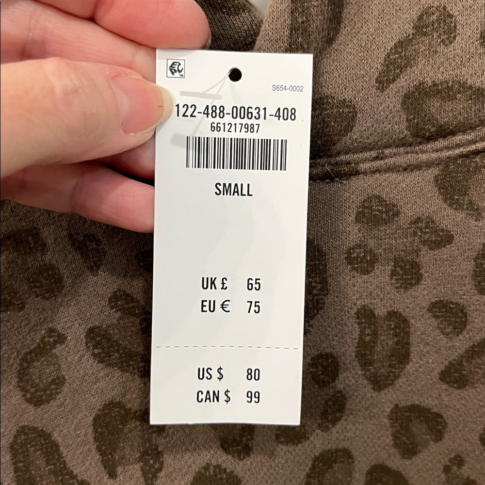 Abercrombie & Fitch Brown Leopard Print Hoodie - Picture 3 of 4